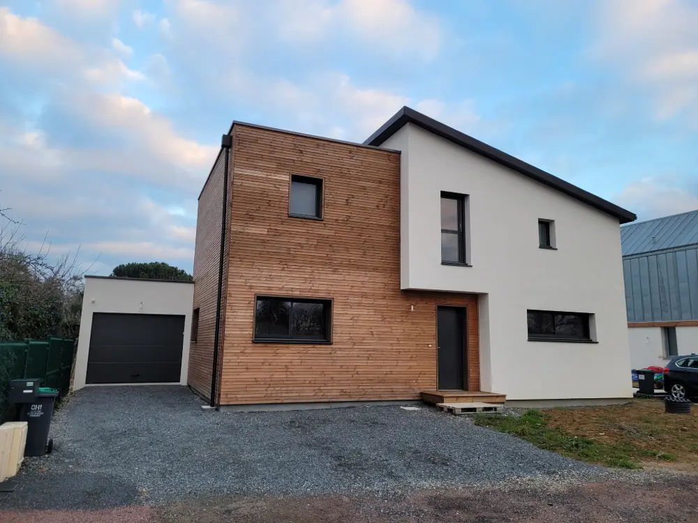 Construction d'une maison en ossature bois à étage